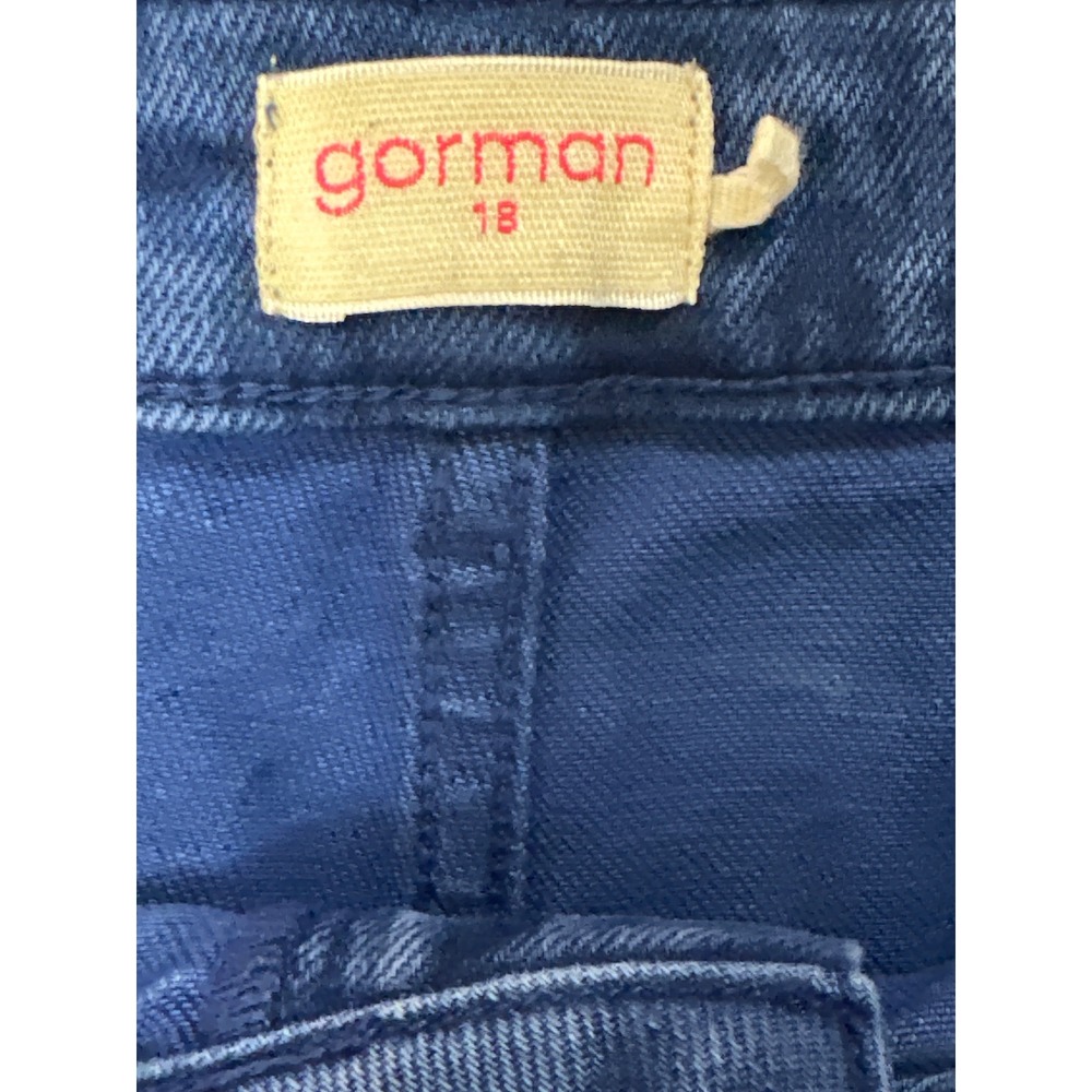 Gorman Blue High Rise Wide Leg Jeans Size 18 Cotton Denim Australia - Picture 3 of 6